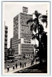 Sao Paulo Brazil Postcard Hotel Jaragua c1930's Foto Postal Colombo RPPC Photo