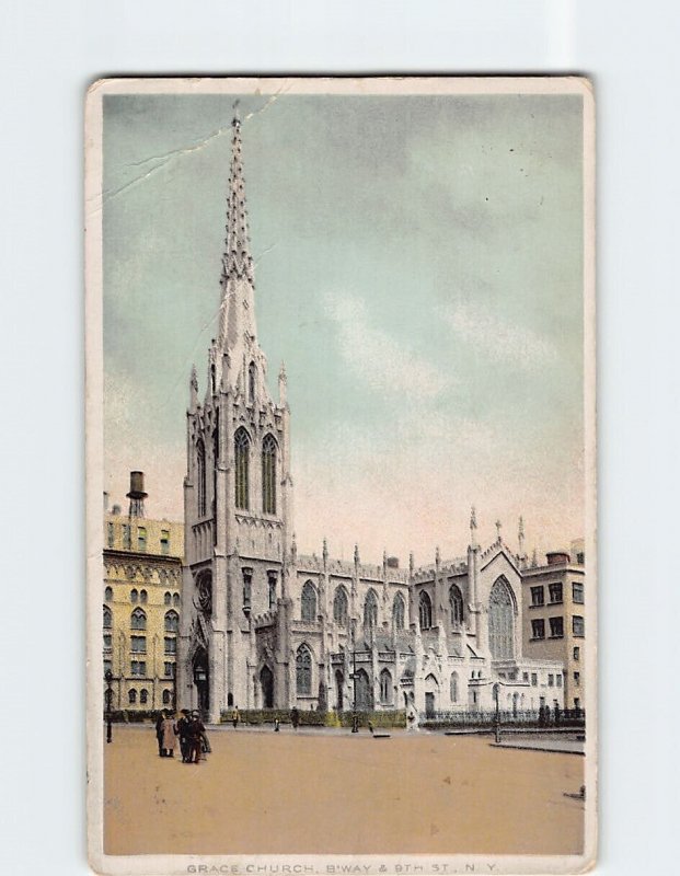 Postcard Grace Church New York City New York USA