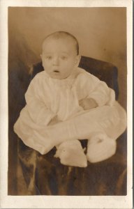 RPPC Paulding Georgia Baby James C Strohm Brooking Missouri 1928 Postcard V11