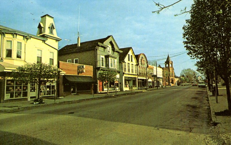 Woodstown, New Jersey - South Main Street Shopping Area - 1950s