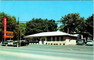 Nashville, TN Tennessee VAUGHAN'S RESTAURANT & MOTEL 50's Cars ROADSIDE Postcard