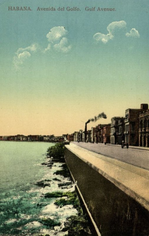 cuba, HAVANA, Avenida del Golfo (1910) Postcard