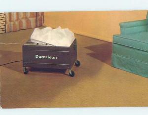 Pre-1980 postcard ad CARPET CLEANING ON ARCHIBALD STREET Burlington VT F0356