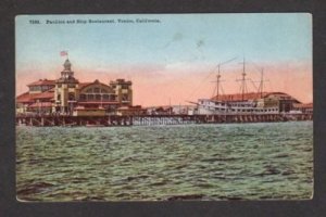 CA Pavilion & Tall Ship Restaurant VENICE CALFORNIA Postcard