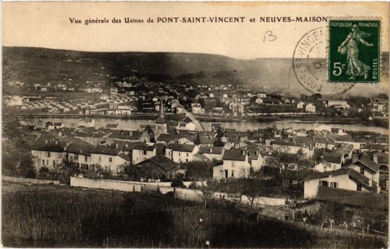 CPA PONT-St-VINCENT - Vue Generale des Usines et NEUVES-MAISONS (483908)