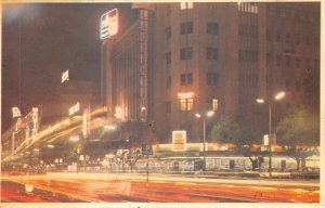 US26 postcard Mozambique maputo city view night sent to Romania