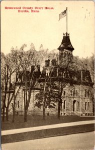 Postcard Greenwood County Court House in Eureka, Kansas