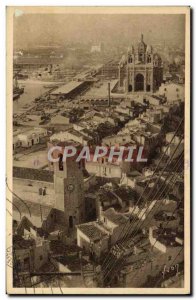 Old Postcard Marseille The Cathedral View From Bridge Transporter