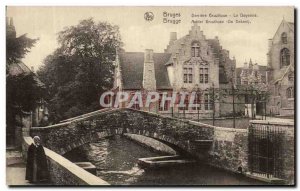Old Postcard Bruges Brugge Gruuthuse Derriere Le Doyenne