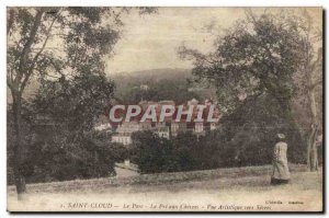 Postcard Old Saint Cloud Park Le Pre aux Sevres Goats Goat Chevre