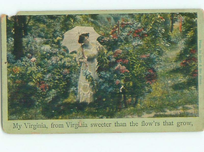 Divided-Back PRETTY WOMAN Risque Interest Postcard AA8016