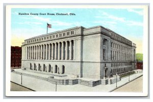 Hamilton County Court House Cincinnati Ohio OH UNP WB Postcard V21