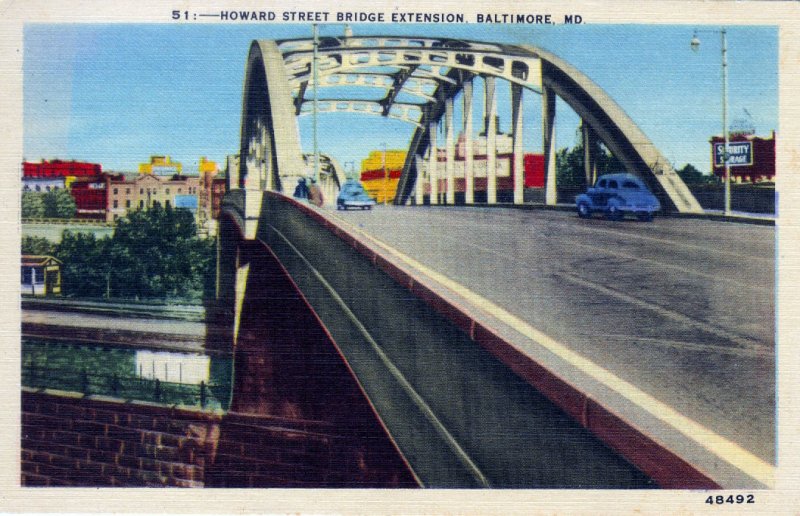 [ Linen ] US Maryland Baltimore - Howard Street Bridge Extension