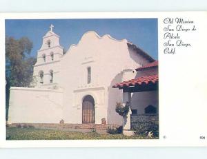 Unused Pre-1980 CHURCH SCENE San Diego California CA A7038