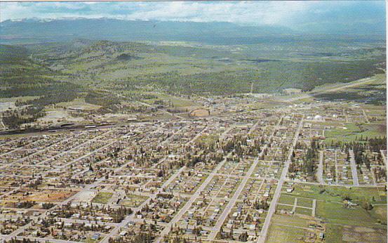 Canada Aerial View Cranbrook British Columbia