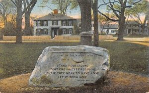 Line of the Minute Men in Concord, Massachusetts