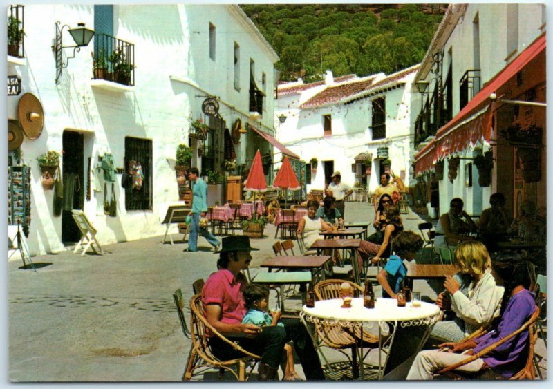 Postcard - Typical Street in Mijas (Costa del Sol), Spain 