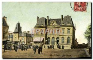 Old Postcard Caen Gare