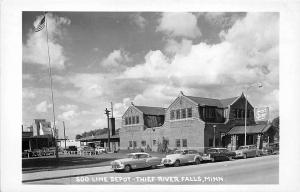 Thief River MN Soo Line Railroad Station Train Depot RPO Cancel RP Postcard