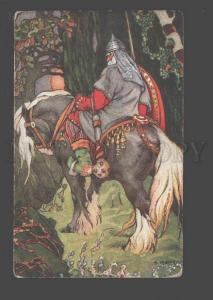 3094863 RUSSIA Bogatyr on HORSE by MATORIN Vintage ART NOUVEAU