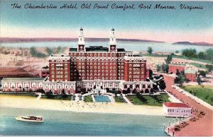 Postcard HOTEL SCENE Fort Monroe Virginia VA AI9031