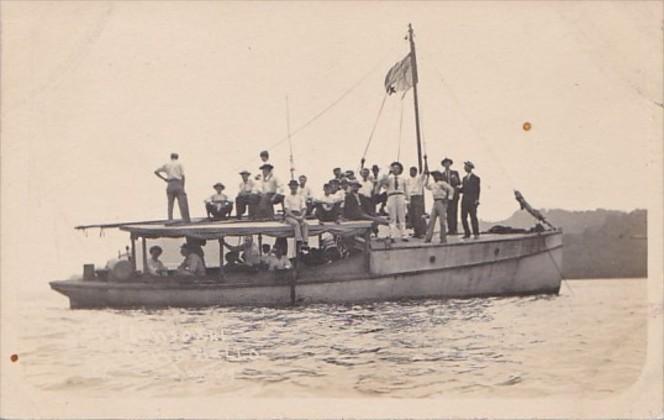 Panama Workers Traveling By Boat Photo