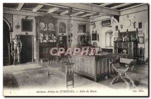 Former Abbey of Jumieges Old Postcard museum hall