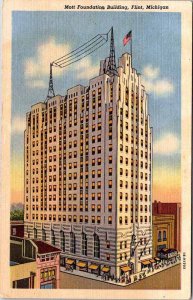 Postcard BUILDING SCENE Flint Michigan MI AL4654