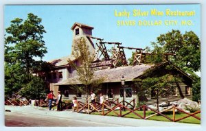 BRANSON, MO Missouri ~ Roadside LUCKY SILVER MINE Restaurant  c1960s Postcard