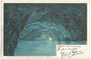 Italy, Capri, Grotta Azzurra, 1903 used Postcard