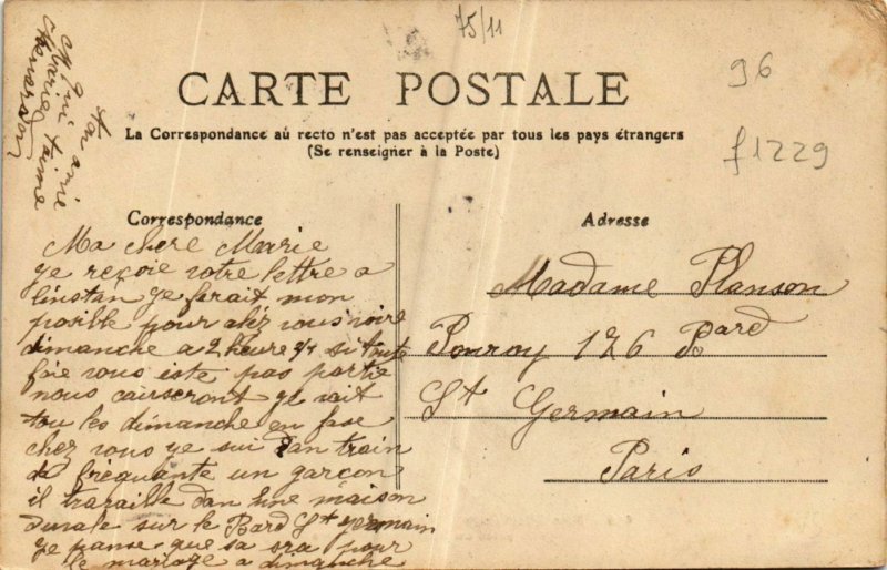 CPA TOUT PARIS 11e 456 Rue Oberkampf. Boulevard Voltaire F. Fleury (574640)