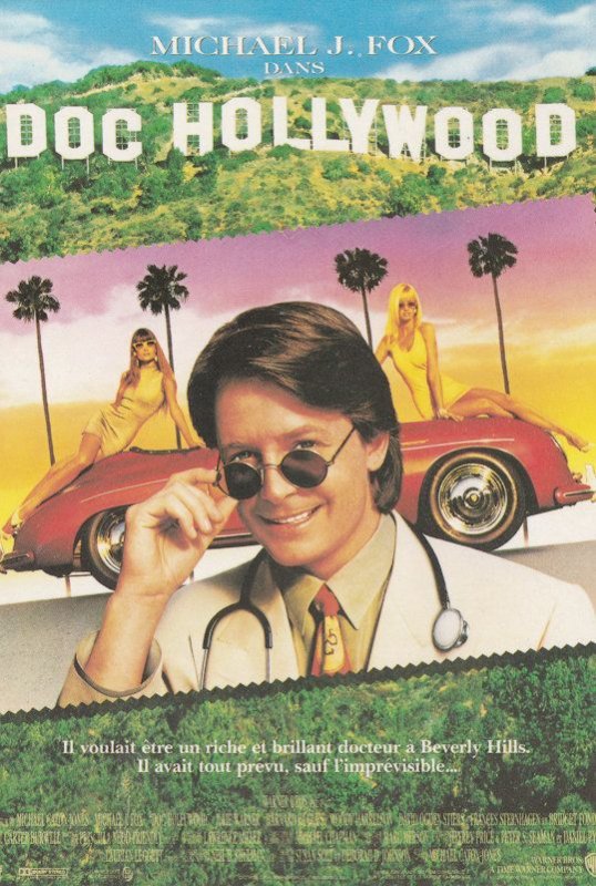 Doc Hollywood Michael J Fox Cinema Poster Postcard