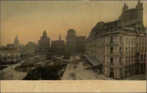 New York City - City Hall Park c1905 Postcard