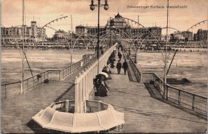 Netherlands Scheveningen Kurhaus Wandelhoofd Vintage Postcard C175