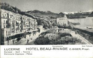 Switzerland Lucerne Hotel Beau Rivage C.Giger 02.87