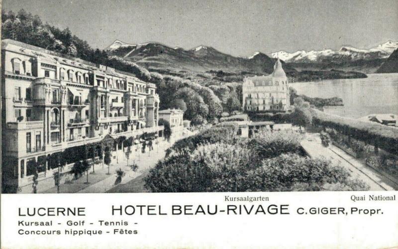 Switzerland Lucerne Hotel Beau Rivage C.Giger 02.87