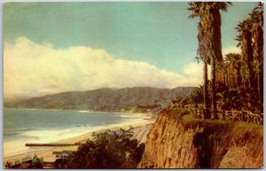 Union Oil Companies Santa Monica California CA Palisades And Highway Postcard