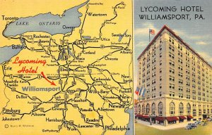 Lycoming Hotel Williamsport, Pennsylvania, USA Unused 