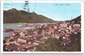 Vintage Juneau Alaska Gold Belt Scenic Postcard by Winter & Pond