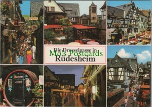 Germany Postcard - Die Drosselgass in Rudesheim, Darmstadt, Hesse   RR15587