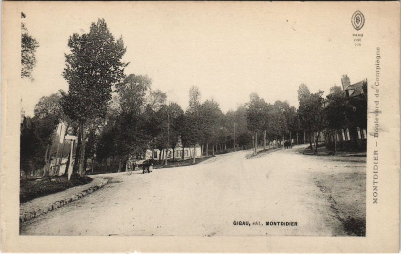 CPA MONTDIDIER - Boulevard de COMPIEGNE (121284)