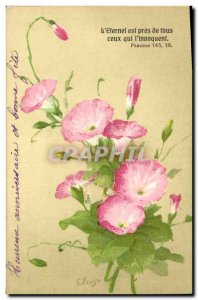 Old Postcard Fantasy Flowers