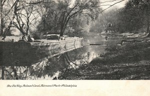 Philadelphia PA-Pennsylvania, Old Way Belmont Canal Fairmont Park Old Postcard