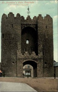 Drogheda Ireland St Laurence's Gate Castle c1910 Vintage Postcard