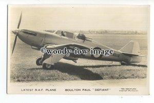 ac0176 - Aircraft - Boulton Paul Defiant - postcard