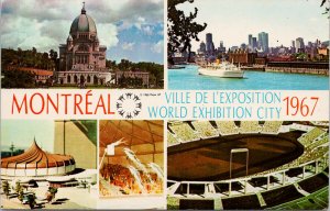 Expo 1967 Montreal QC Quebec Multiview Unused Vintage Postcard F65