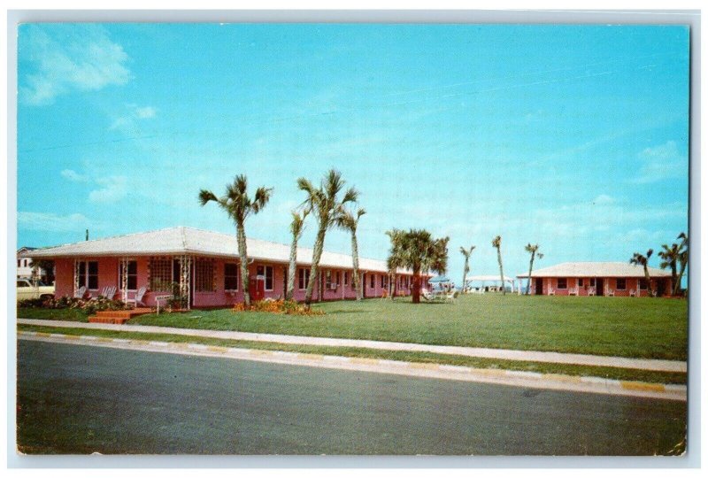 c1970's Gay-Anna Motel Palm Trees Jacksonville Beach Florida FL Posted Postcard