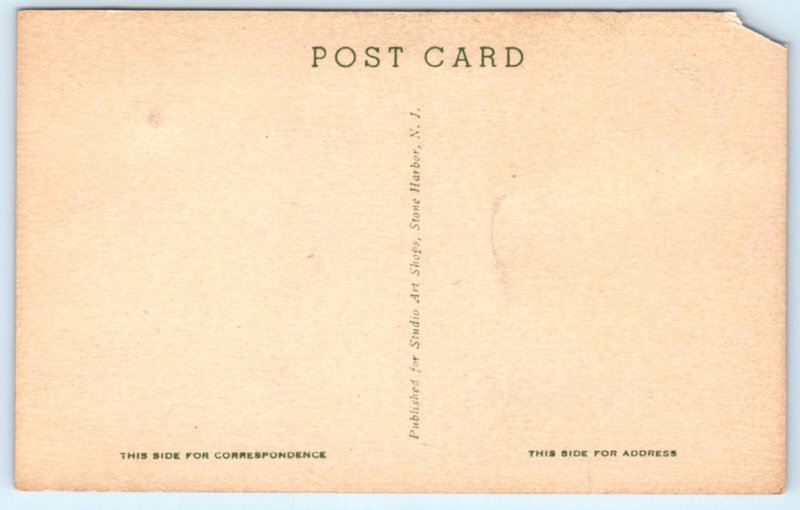 Stone Harbor NJ Great Channel Postcard New Jersey