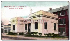 Old Postcard Belgium Charleroi Expo 1911 Pavilion Press