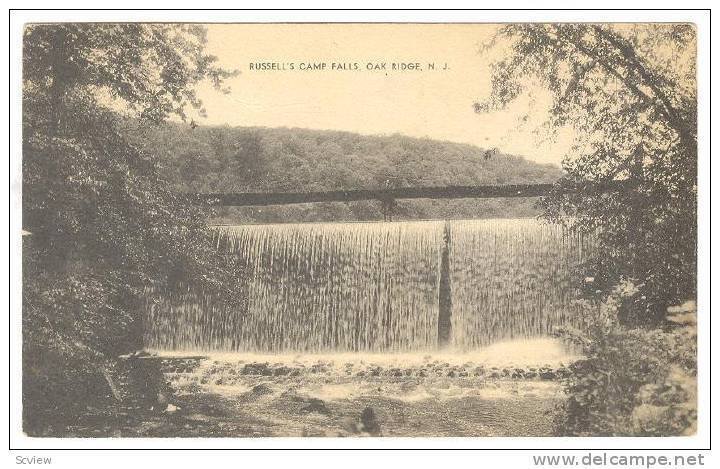 Russell's Camp Falls, Oak Ridge, New Jersey, PU